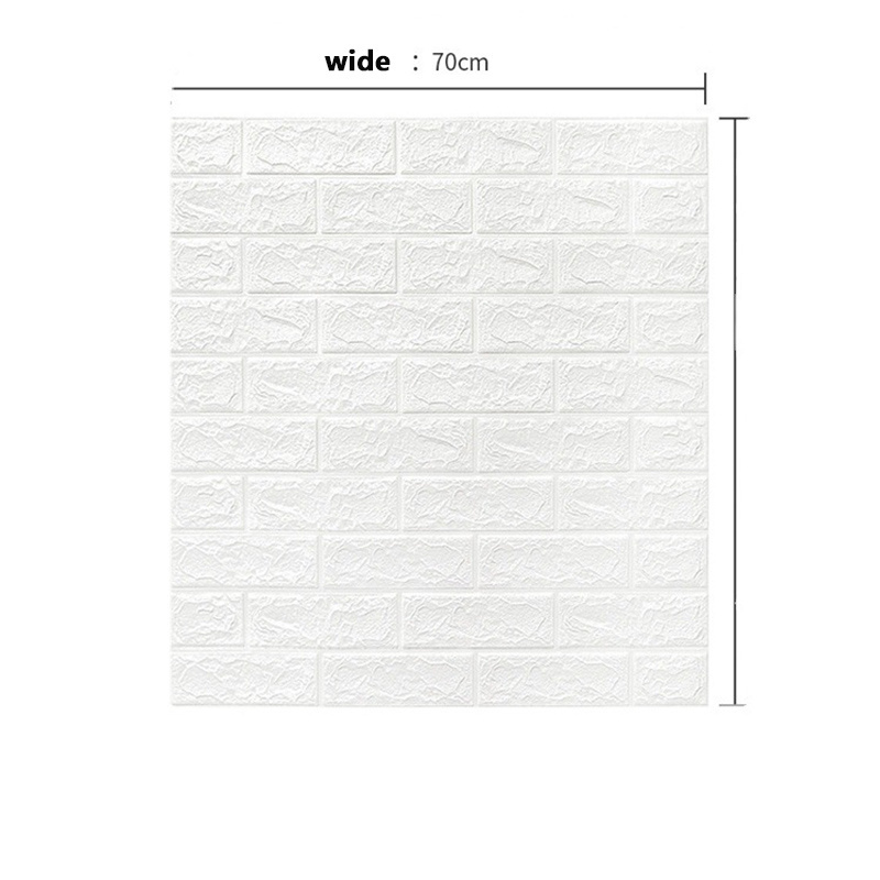 3mm 70*77cm Home Decoration 3d wall panel DIY Self adhesive wall stickers