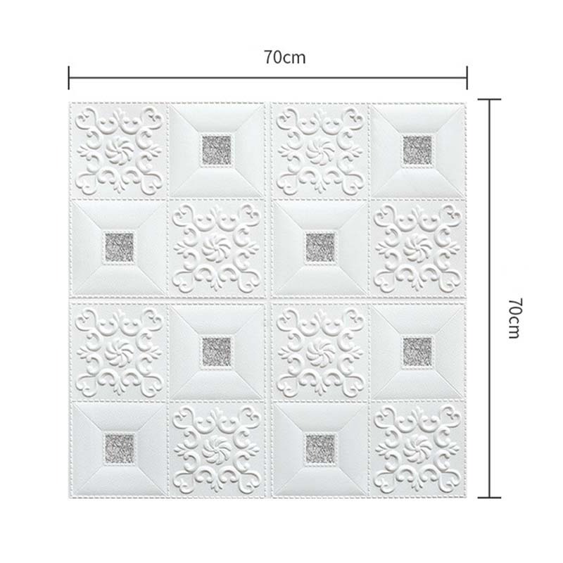 3d wallpaper wall sticker self-adhesive foam pattern three-dimensional wallpaper decorative waterproof wallpaper