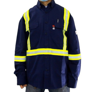 Wholesale fireproof flame resistant high vis shirt with logo