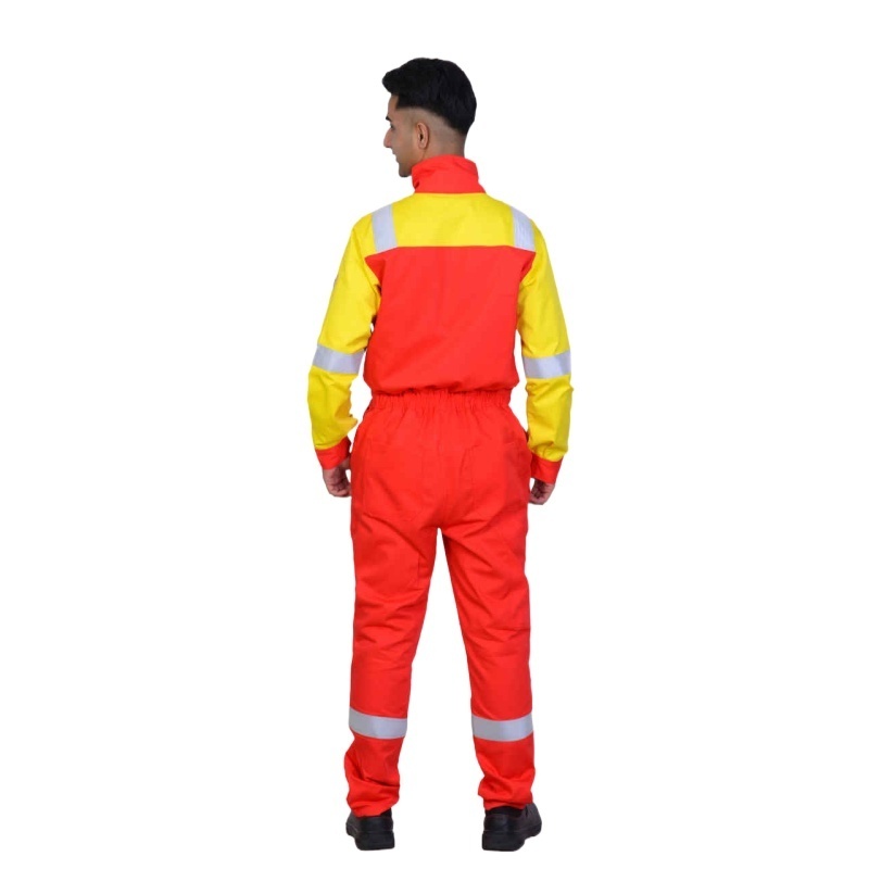 Factory customized boiler suit coverall workwear bicolor oil gas coverall