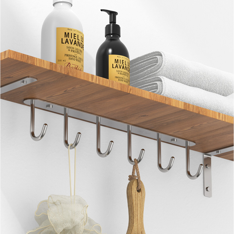 New Trend Home Storage kitchen hooks su304 Under Cabinet Mug Tool Towel 3-6 Hooks Stainless Steel Hook