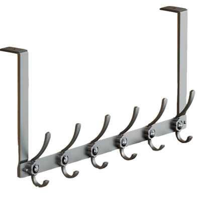 Wholesale New Trends Stainless Steel Coat Hook Rail for Coat Hat Towel Purse Robes Bathroom Coat Rack Wall Mounted