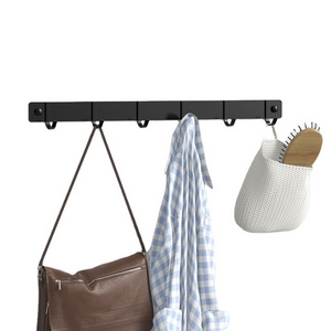 Hight Quality Coat Rack with 5 Hooks For Hat Towel Key Coat Hooks Wall Mounted Clothes Hanger coat Hook