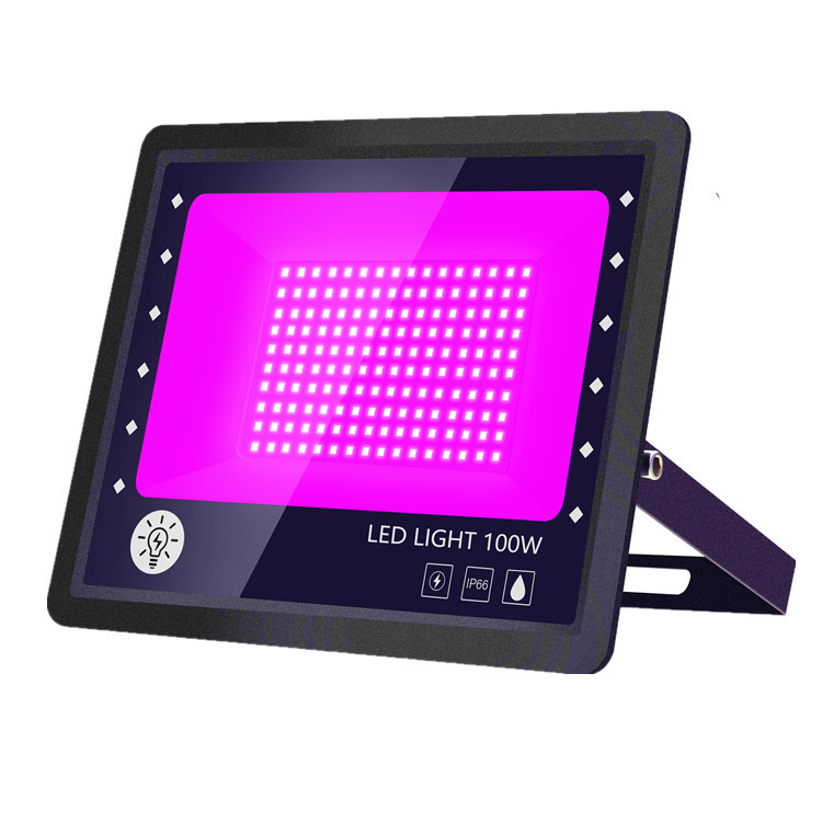 UV LED Flood Light 365NM Purple Stage Lighting IP66 Waterproof for Dance Party Body Paint Black LED Flood Light UV 395nm