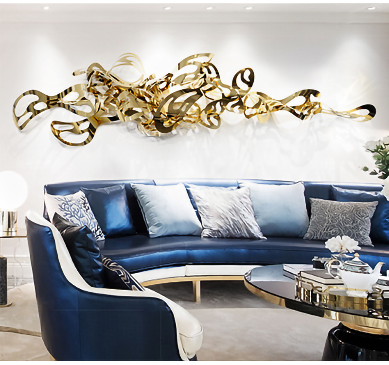 Dali Irregular Luxury Golden Wall Decor Home For Hotel Arts