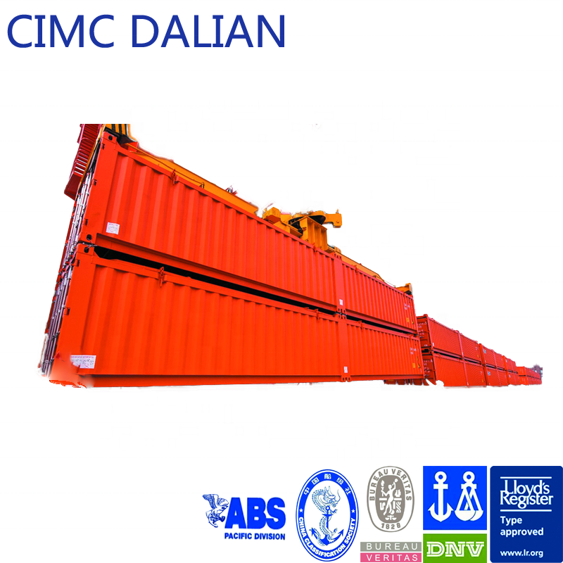 40ft open top dry bulk container half height shipping container multiple purpose