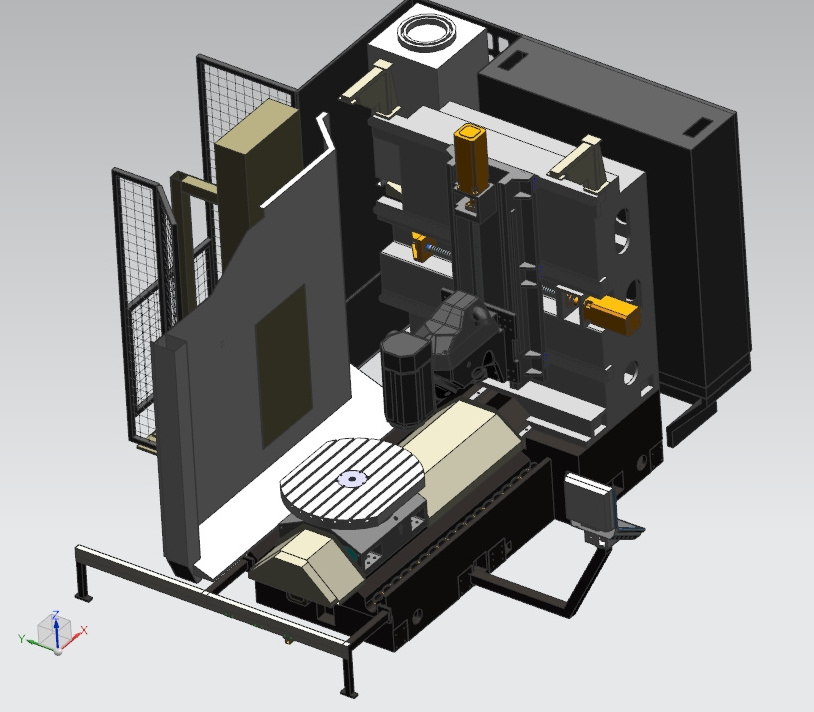 DHW210 Machining Centre Fanuc 5 axis CNC Vertical and Horizontal Machining Center Fresadora