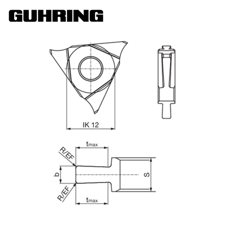 Guhring Carbide Insert Grooving Inserts CNC Carbide Cutting Tools Triangle Insert Turning tools