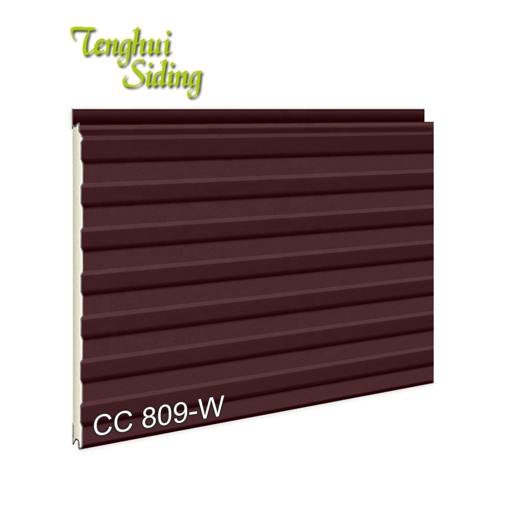 Tenghui Siding Composite Facade Light Weight Decoration External Pu Sandwich Panel