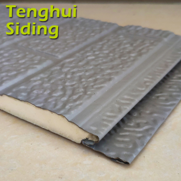 Tenghui Siding Facade Brick Look Waterproof Wall Panel Movable PU Sandwich Wall Outside Board