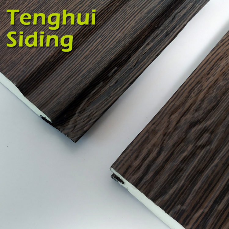 Tenghui Revestimientos exterior decorativo de pared en metal y madera con aislacionismos paneles sndwich