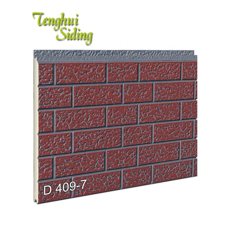 Tenghui New Product Outdoor Fireproof Faux Brick Wall Siding Panel