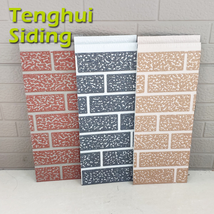 Tenghui Siding 16mm Decorative Sandwich Panel Polyurethane Foam  Metal Panels Metal Wall Exterior Panels