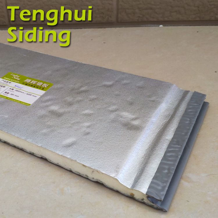 Tenghui Siding 16mm Decorative Sandwich Panel Polyurethane Foam  Metal Panels Metal Wall Exterior Panels