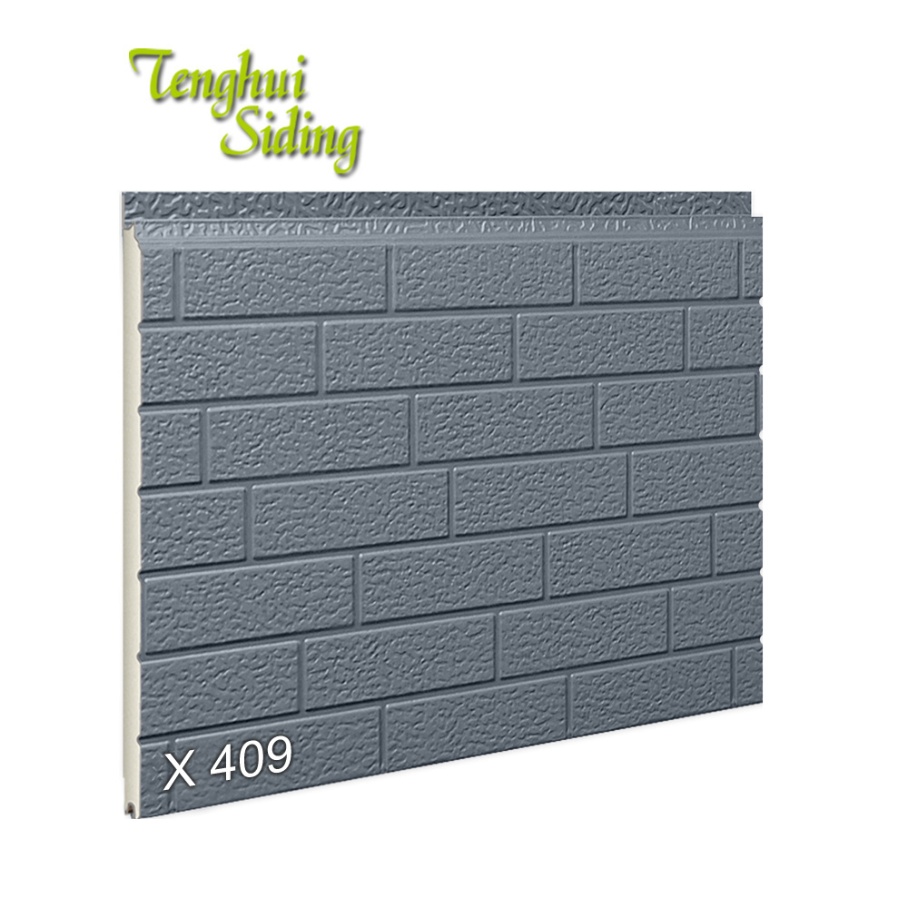 Tenghui Siding 16mm Decorative Sandwich Panel Polyurethane Foam  Metal Panels Metal Wall Exterior Panels