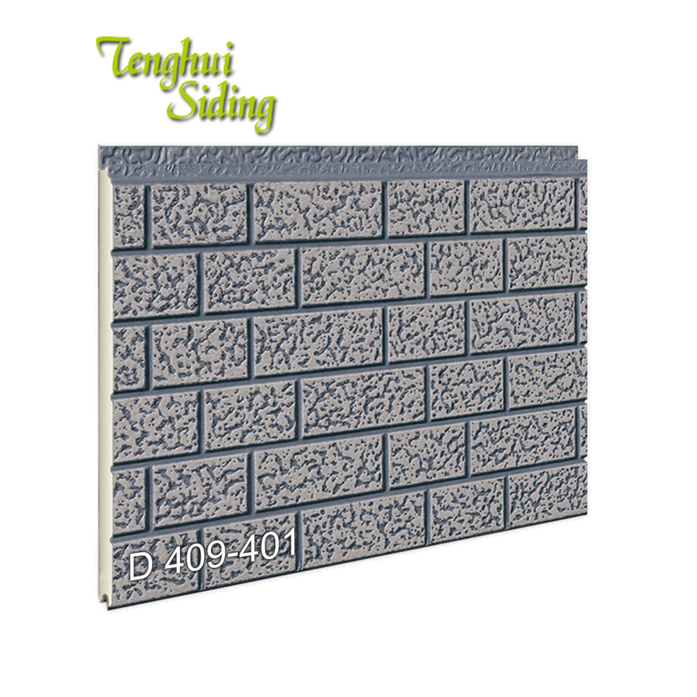 China Supplierbig Brick Series Textured Metal Decorative Wall Boardwater-Proof Sandwich Panel