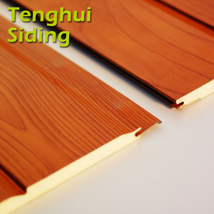 Tenghui Siding 16mm Sandwich Wall Panels Exterior Wall Metal Wall Panel Wooden Sandwich Panel