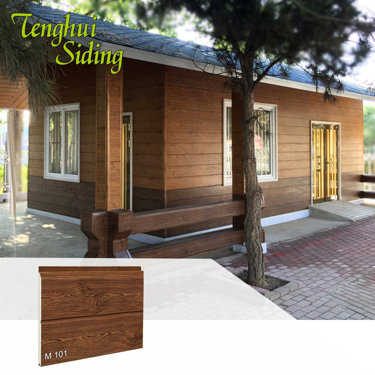 Customized Size Cheap Price Tenghui  Siding Cladding Board Building Materials  Sandwich Panels Prefab House Materials