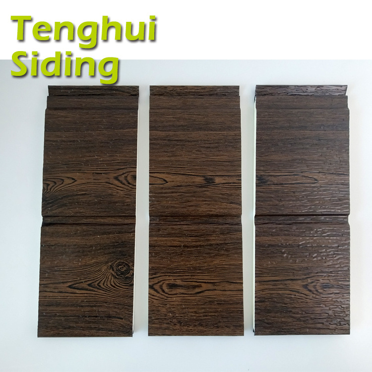 Tenghui Revestimientos exterior decorativo de pared en metal y madera con aislacionismos paneles sndwich