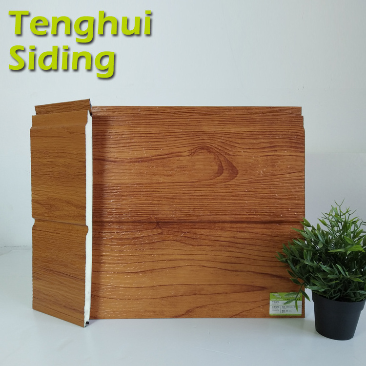 Tenghui Siding Metal Galvanized Carved Exterior Wall Decorative Aluminum Zinc Composite Sandwich Panel