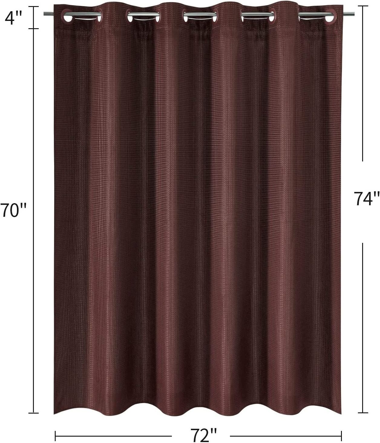 100% Polyester Designer Unique See Through Striped Fabric For Shower Curtain For Bathroom