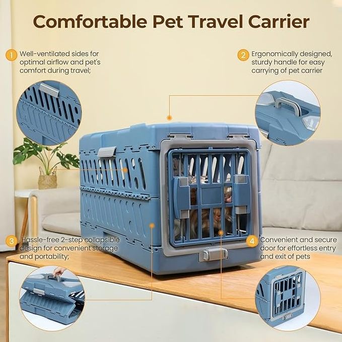 Good Load Bearing Capacity Pet Carrier Plastic Folding Portable Puppy Dog Fence Playpen