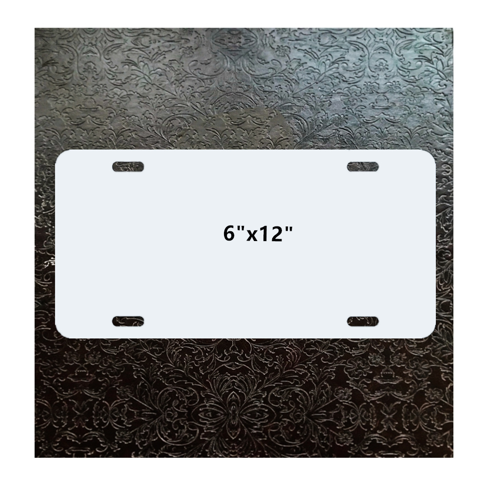 Printable Sublimation Aluminum Blanks Plate Sublimation Aluminium Metal License Plate Sheet in Black