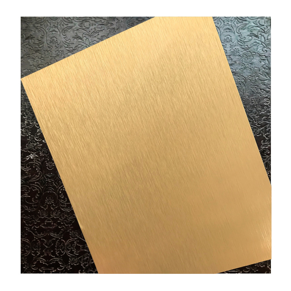 China Wholesale Sublimation Coated Aluminium Brushed Gold/Silver/Copper Aluminium Metal Signage Boards Sheets