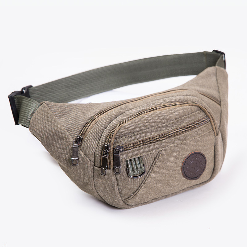 Fashion Outdoor Sports Wholesale Large Capacity Waterproof Canvas Running Gym Fanny Pack Waist Bags