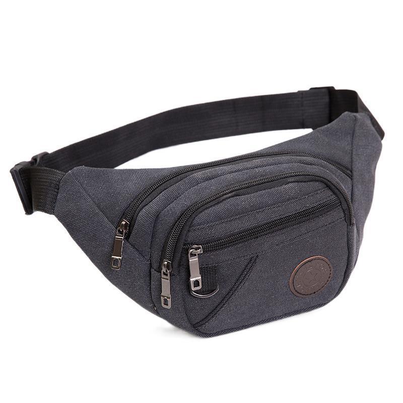 Fashion Outdoor Sports Wholesale Large Capacity Waterproof Canvas Running Gym Fanny Pack Waist Bags