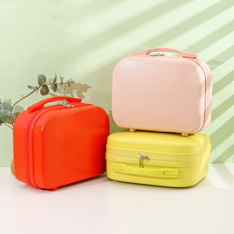 FANLOSN Trending Portable 14 Inch Mini Suitcase ABS Scratch-Resistant Luggage Travel Bags Cosmetic Bag