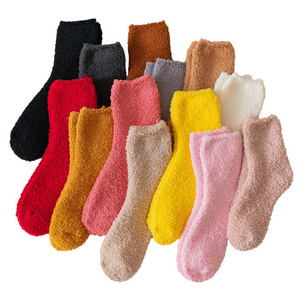 Reasonable Price Winter Sock Men Women Socks Slipper Fuzzy Fluffy Socks With Grippers