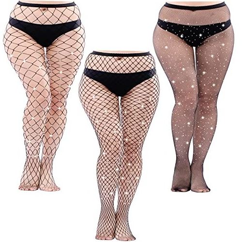 Women Patterned Fishnets Tights Small Hole Thigh High Sexy Stockings Mesh Fishnet Socks For Women