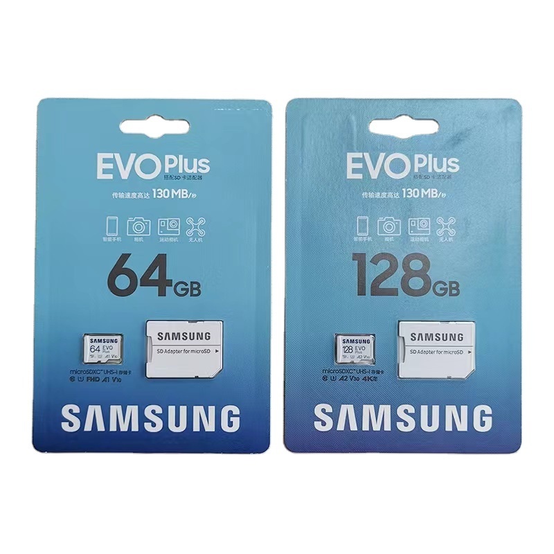 Original SAM SUNG EVO Plus Micro TF sd Card 128GB U3 512GB 256GB Memory Card 64GB U TF Flash sd Card up to 130Mb/s C10