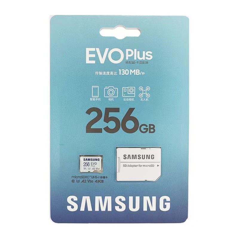 Original SAM SUNG EVO Plus Micro TF sd Card 128GB U3 512GB 256GB Memory Card 64GB U TF Flash sd Card up to 130Mb/s C10