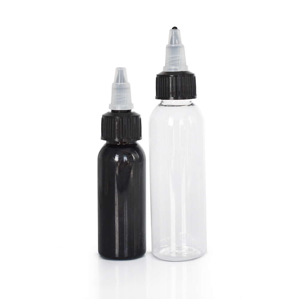 factory wholesale PET 30ML 60ML 100ML empty bottle with screw lids glue bottle