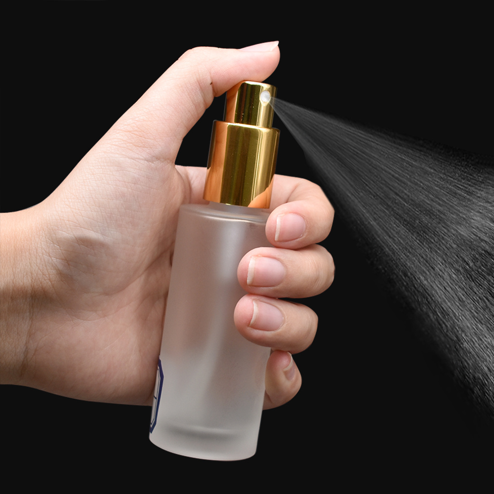 New  30ml  Fine Mist Spray Bottles Refillable Perfume Atomizer Clear Frosted Glass Bottles Perfume Spray