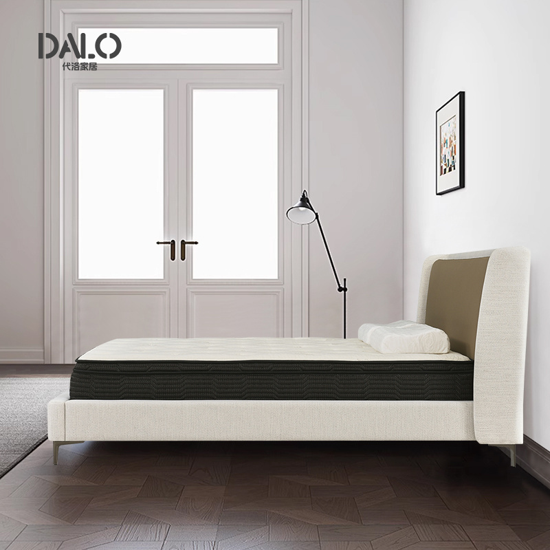 Hot selling soft padded leather headboard, large soft padded headboard, Italian modern minimalist solid wood double bed