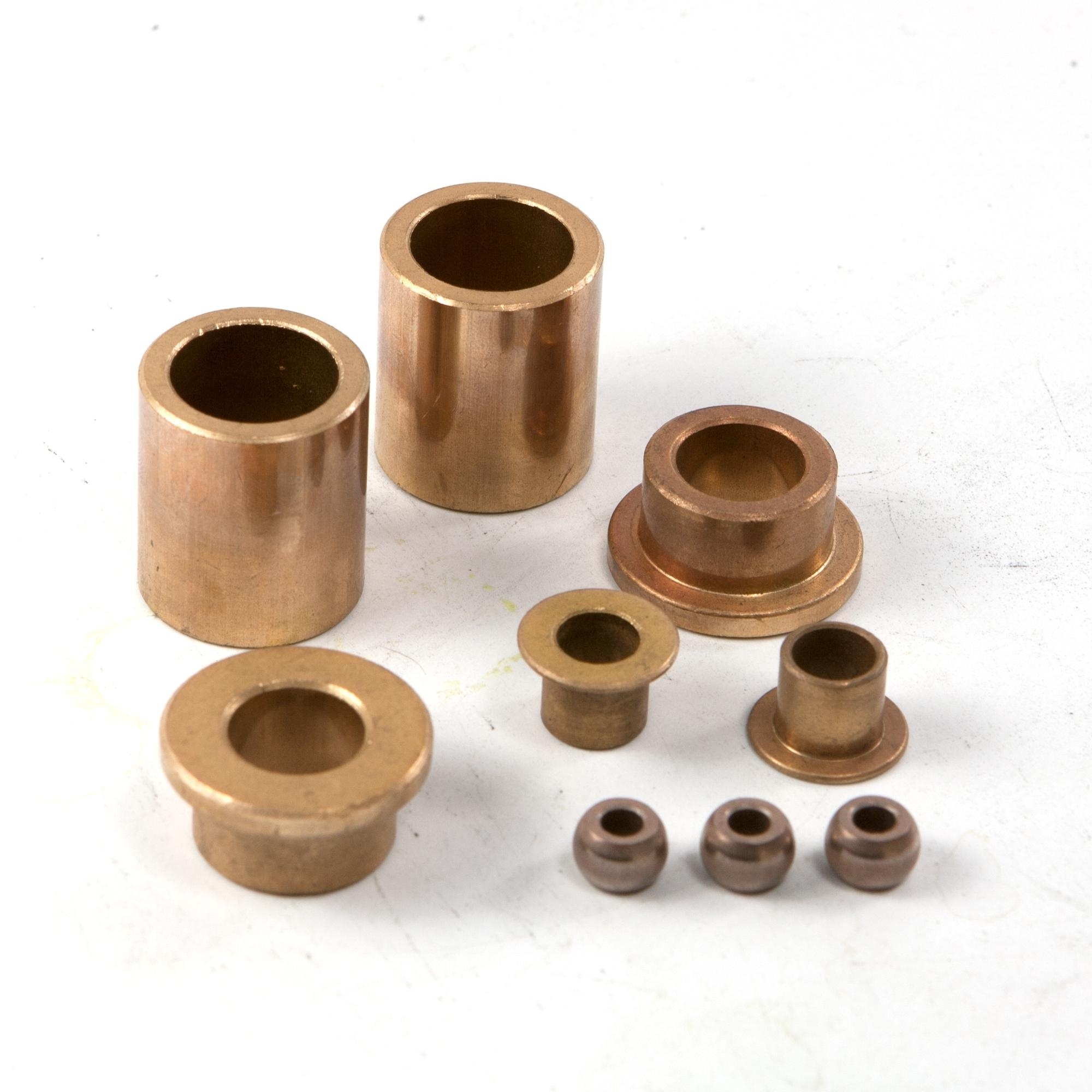 self lubricating sintered oilite graphite impregnated brass bronze bush bushing for juicer blender mixer