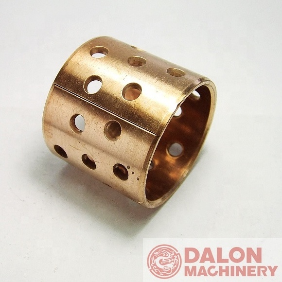 FB092 WB802 CuSn6.5 CuSn8 material oilless self lubrication copper brass bronze wrapped sliding bushing