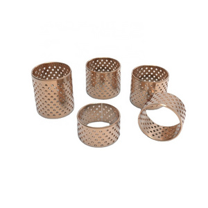 FB092 WB802 CuSn6.5 CuSn8 material oilless self lubrication copper brass bronze wrapped sliding bushing