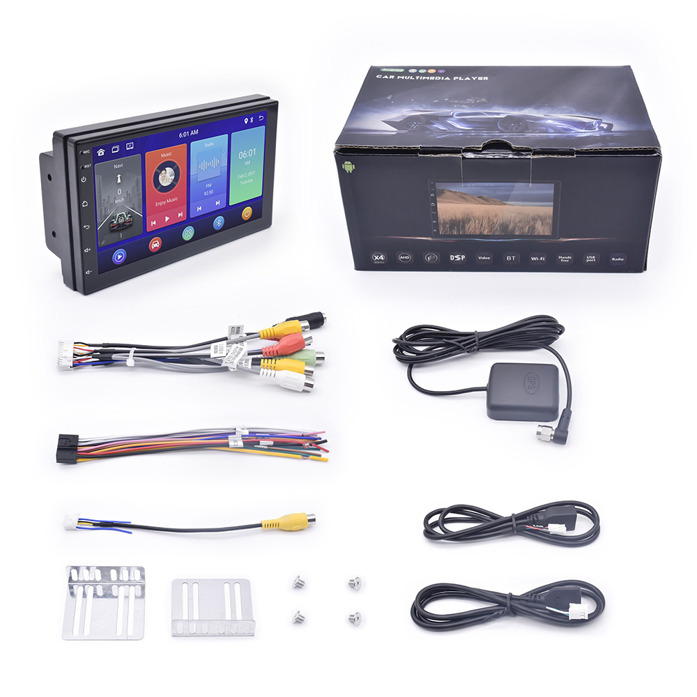 universal 1+16 G  car tv  LCD touch screen MP5 DVD car play  7 Inch AndroId car radio