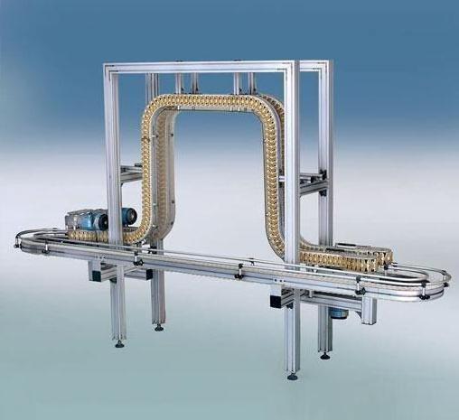 Industrial glass bottle gripper conveyor,aluminum cans gripper conveyor machine,vertical overhead gripping conveyor