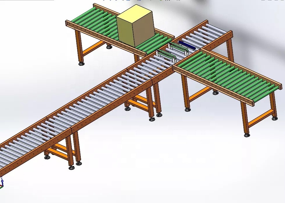 Gravity pallet conveyor,roller conveyor for pallets,heavy pallet conveyor line