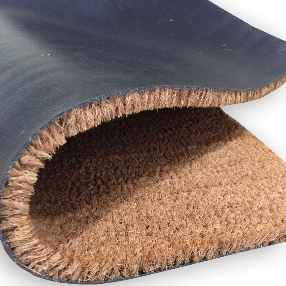 Latex PVC Vinyl Rubber Backed Machine Tufted Coconut Fiber Coco Coir Doormats