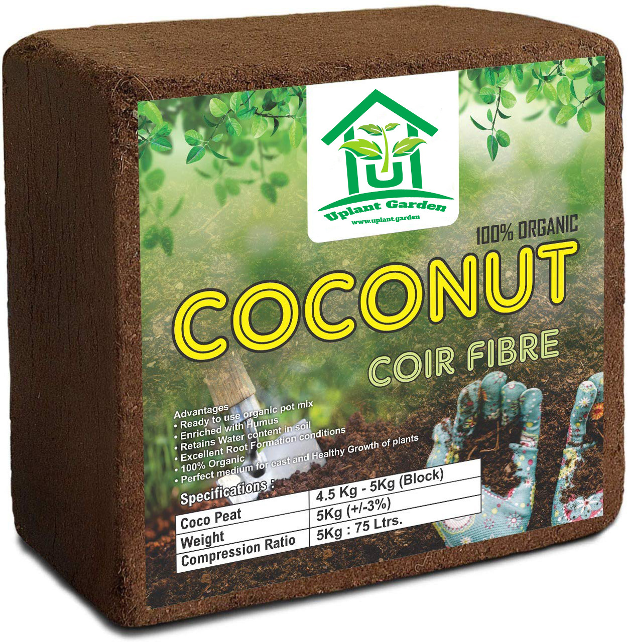 Wholesale Bulk Pallet Bale USA Canada Hydroponics Coco Coir Cocopeat Coco Peat