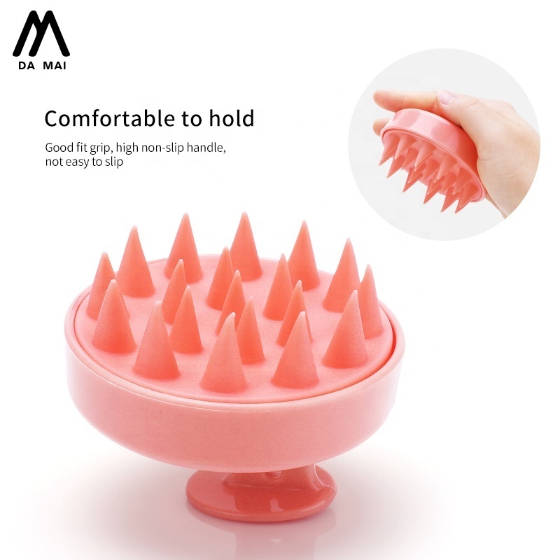 Silicone Head Massager Shampoo Scalp Massage Brush Rabbit Handle Hair Washing Comb Body Shower Brush Bath Massage Brush