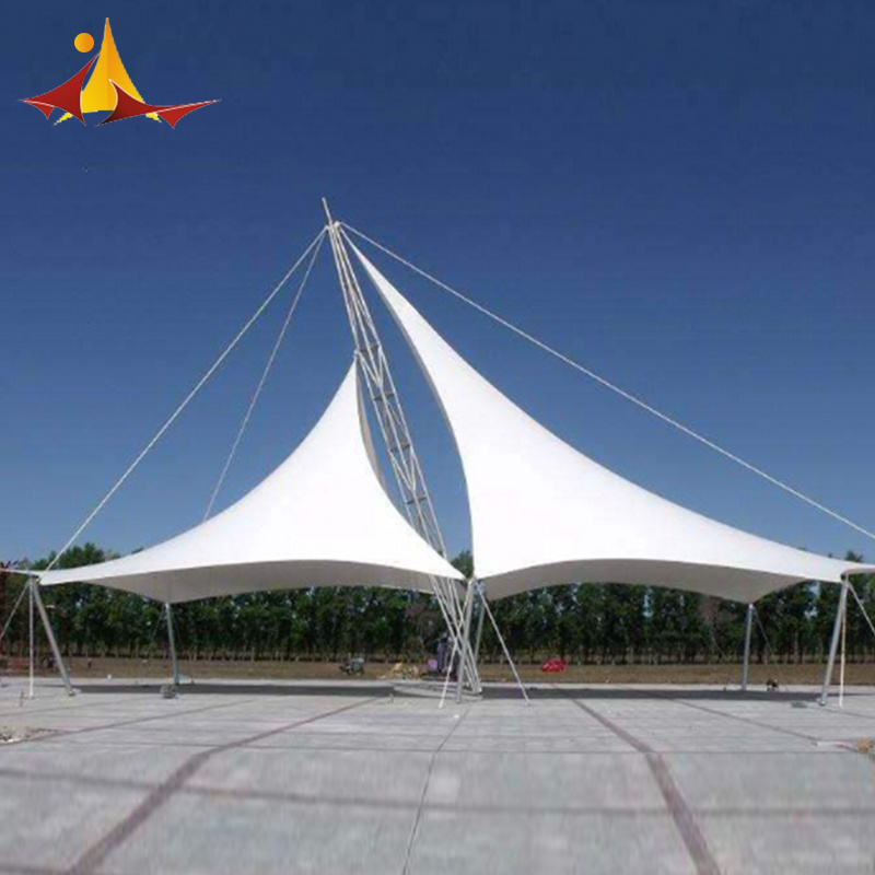 New waterproof wind resist membrane tent car parking tensile structure membrane tent Car shelter parking shade