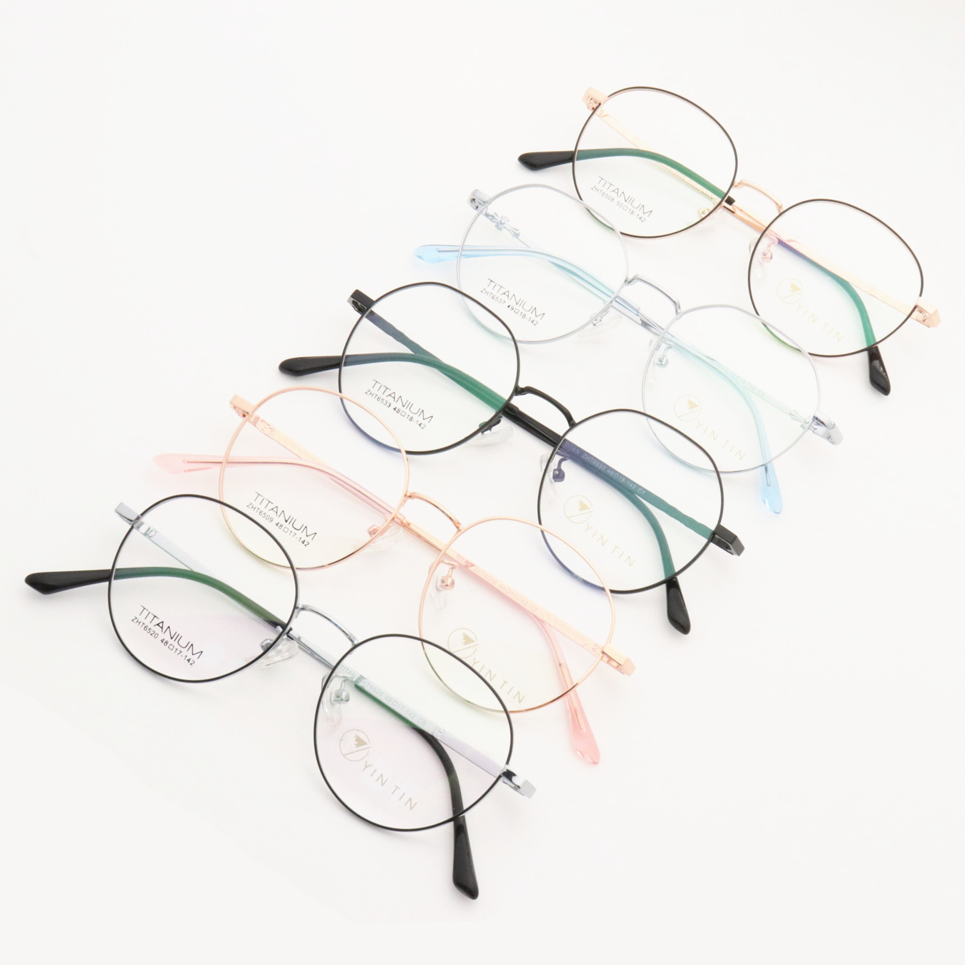 Wholesale Mixed Models and Colors Wide Rim Metal Eyeglasses Frames Stock Metal Glasses Frames