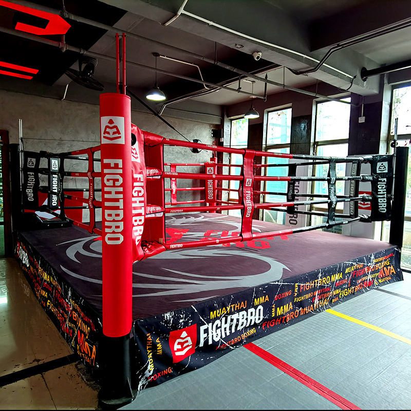 Custom printed elevated training ring  used boxing ring for sale boxing training ring used